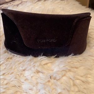 Soft velvet Tom Ford sun glass case